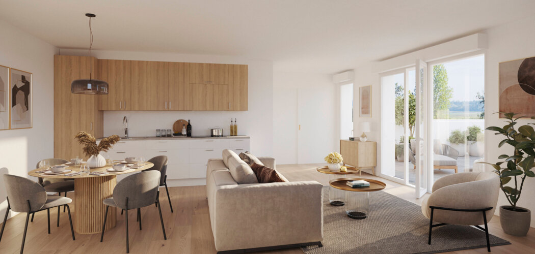 Programme immobilier neuf Conversations - Angers : logements neufs sécurisés et verdoyants proche des commodités (49000) - Référence : 15368