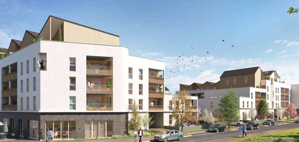 Programme immobilier neuf Chrysalide - Avrillé : logements neufs écoresponsables proche du tram et du lycée (49240) - Référence : 17596