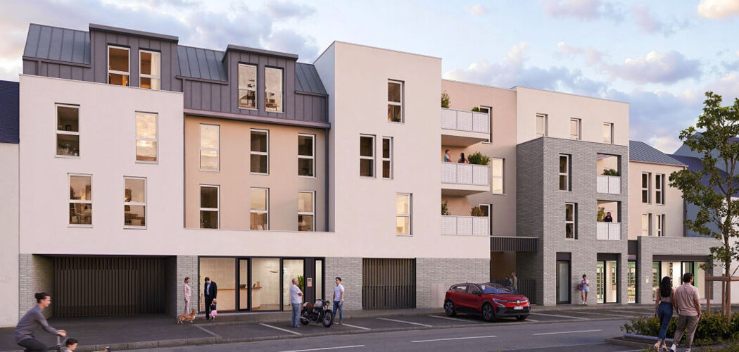 Programme immobilier neuf CARRÉ BEAUVOIR - Bouguenais centre à deux pas du Parc du Champ Toury (44340) - Référence : 18379