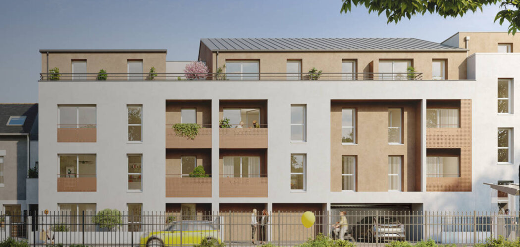 Programme immobilier neuf Référence - Carquefou : logements neufs en quartier calme, proximité immédiate du centre-ville (44470) - Référence : 15496