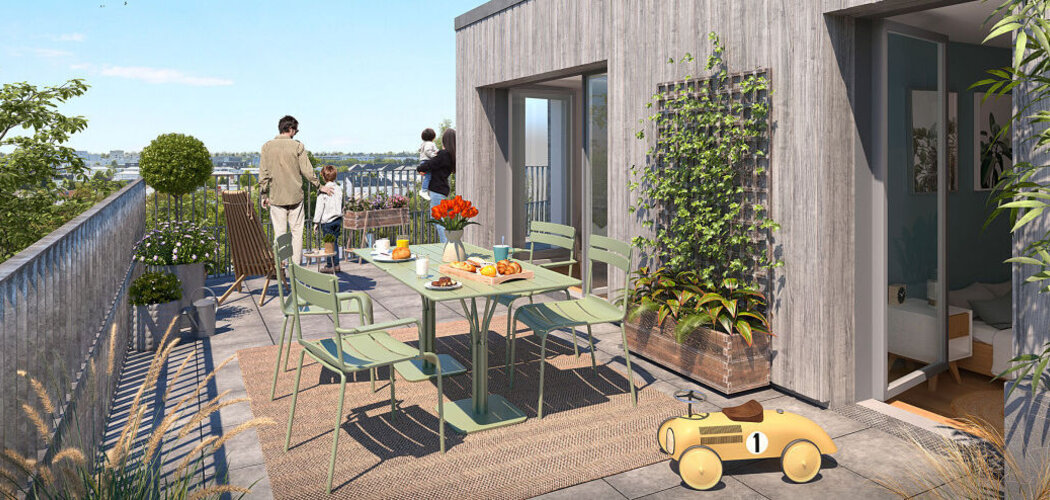 Programme immobilier neuf NATUREO - VERDURA - Nantes Doulon-Gohards dans un cadre verdoyant (44000) - Référence : 18280