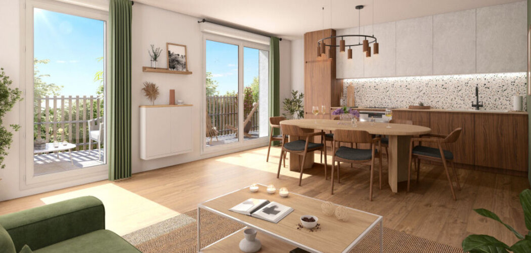 Programme immobilier neuf NATUREO - VERDURA - Nantes Doulon-Gohards dans un cadre verdoyant (44000) - Référence : 18280