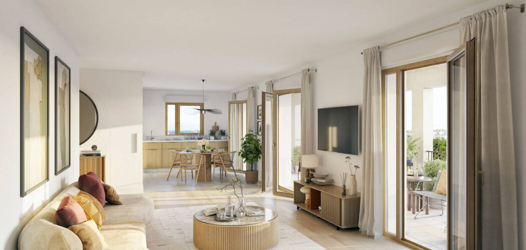Programme immobilier neuf Le Mercoeur - Nantes : logements neufs sécurisés et verdoyants proche des transports (44000) - Référence : 15516