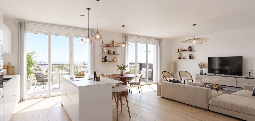 Programme immobilier neuf FUSION - Nantes vue dégagée sur le futur Parc de Loire (44000) - Référence : 16028