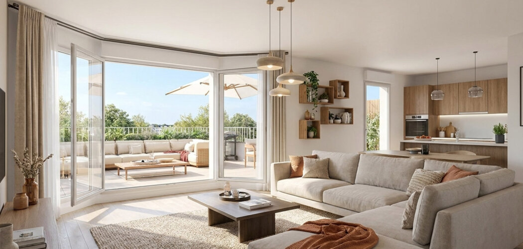 Programme immobilier neuf O'Céenne - Ponts-de-Cé logements avec extérieur dans les Hauts de Loire (49130) - Référence : 17395