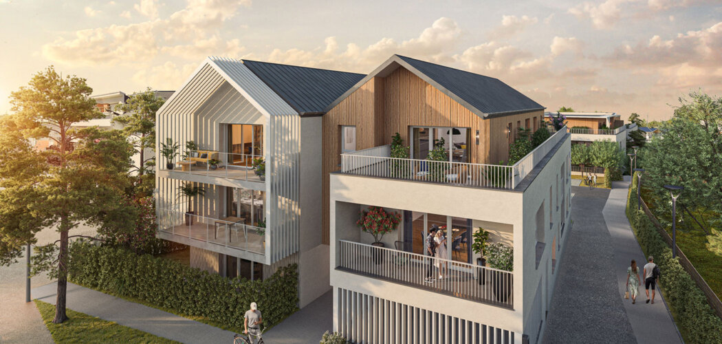 Programme immobilier neuf Jardin d'Epona - Pornichet : logements neufs sécurisés et verdoyants proche des commodités (44380) - Référence : 15545