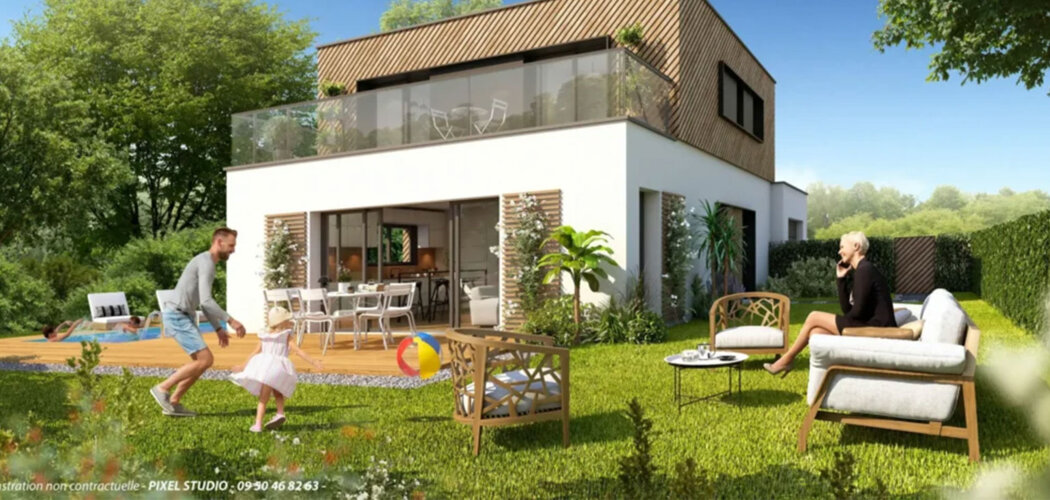 Programme immobilier neuf LE CLOS DES MOINES Lot N02 - Pornichet maisons 5 pièces dans un environnement paisible (44380) - Référence : 17507