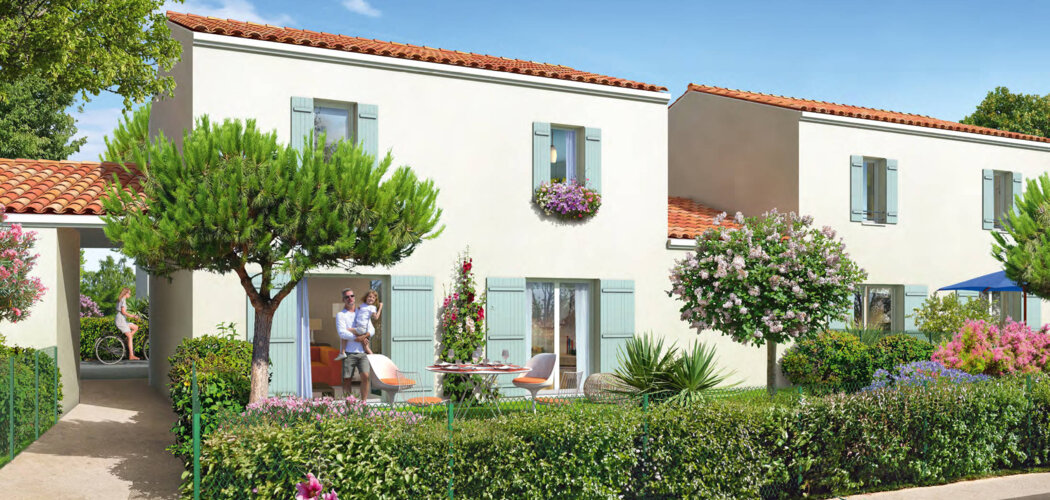 Programme immobilier neuf Arénaria - Saint-Georges-D'Oléron : logements neufs sécurisés et verdoyants proche des plages (17190) - Référence : 14574