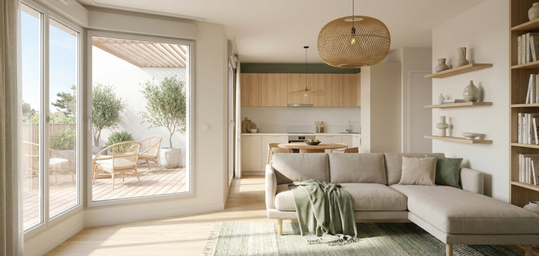 Programme immobilier neuf Aloza - Saint-Gilles-Croix-de-Vie : logements neufs sécurisés et verdoyants proche de la mer (85800) - Référence : 14980