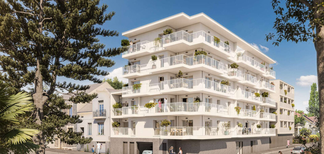 Programme immobilier neuf Coté Parc - Saint-Nazaire : logements neufs sécurisés et verdoyants proche des commodités (44600) - Référence : 15502