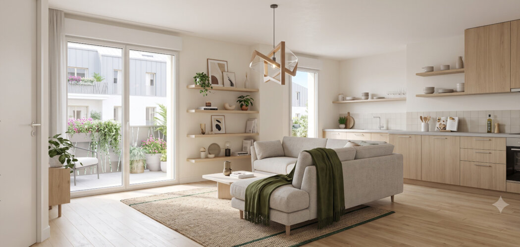 Programme immobilier neuf GARANCE - Saint-Nazaire : Résidence T2–T4 avec cadre urbain et confort optimisé proche des commodités (44600) - Référence : 6639