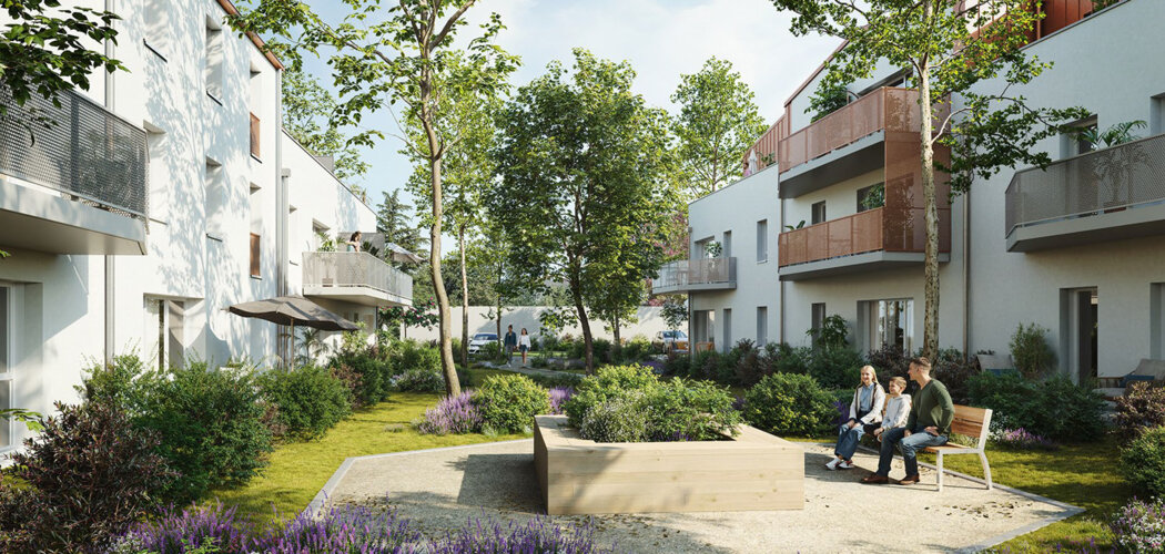 Programme immobilier neuf Le Jardin d'Aimée - Saint-Sébastien-sur-Loire résidence neuve Martellière (44230) - Référence : 17957