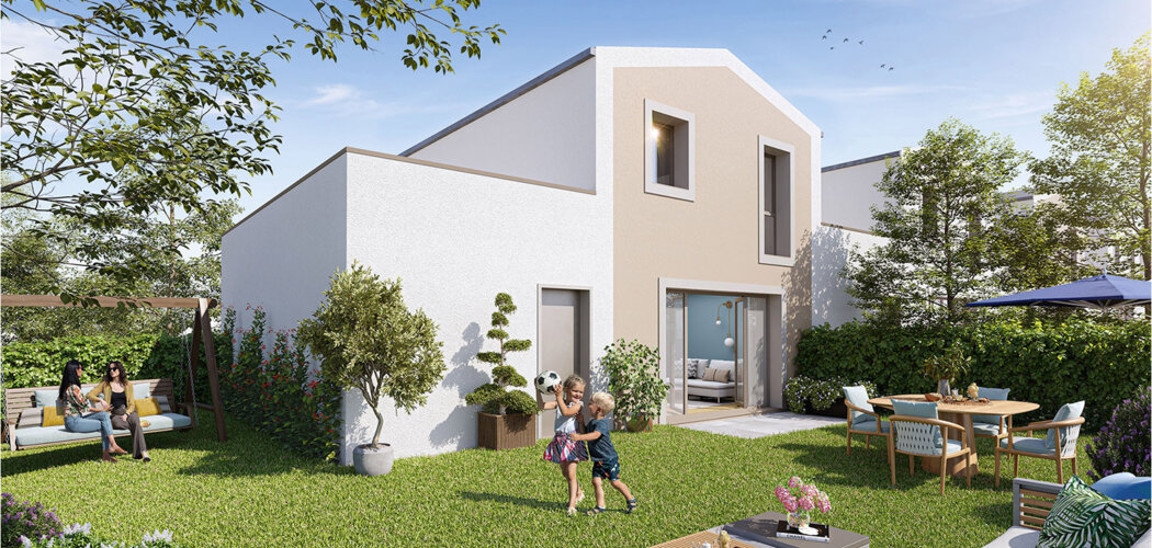 Programme immobilier neuf Le Domaine des iris - Duplex & Maisons - Sautron à proximité de Nantes (44880) - Référence : 15543