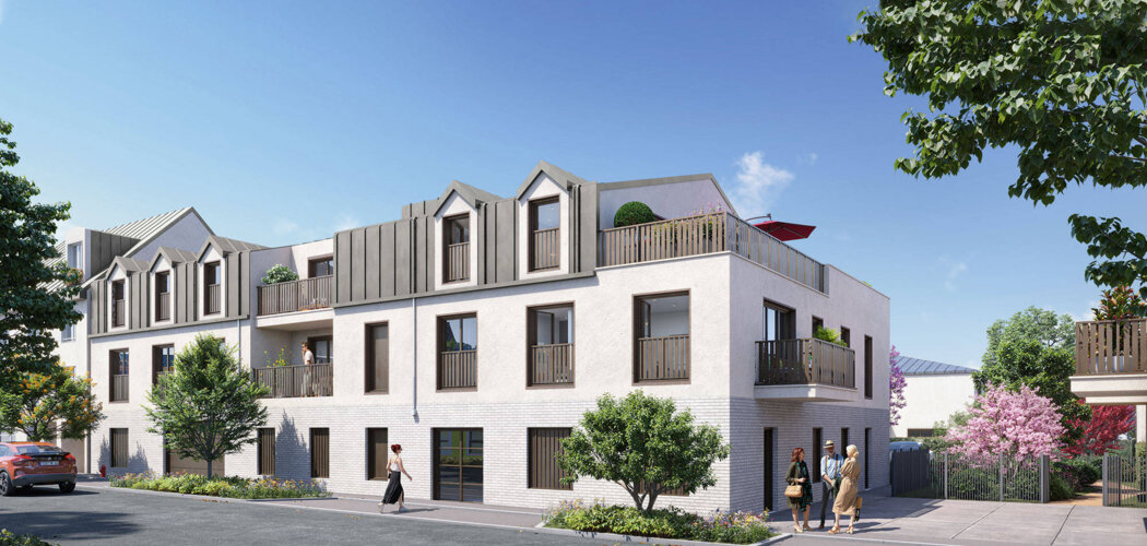 Programme immobilier neuf Le Domaine des iris - Sautron en plein coeur du  parc de la Linière en centre (44880) - Référence : 11501