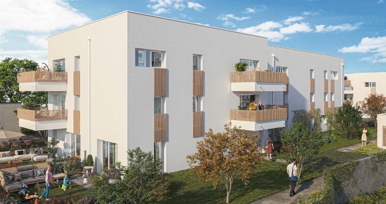 Achat / Vente immobilier neuf Rezé cadre verdoyant à 300m du tramway 2 et 3 (44400) - Réf. 13546
