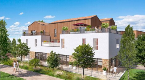 Programme immobilier neuf Le Jardin des Vignes - Bouaye centre ville près de la gare TER (44830) - Référence : 15264