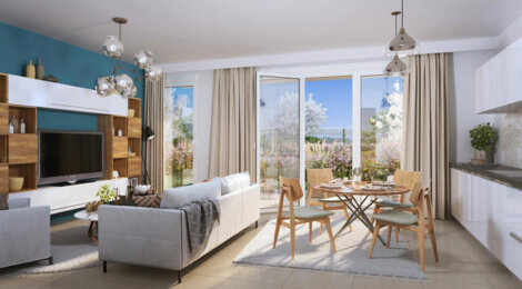 Programme immobilier neuf PASSAGE HORTENSE -  Challans : logements neufs sécurisés et verdoyants en centre-ville (85300) - Référence : 14891