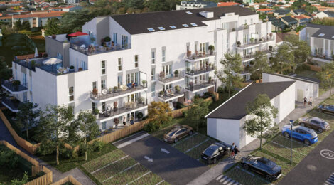 Programme immobilier neuf PASSAGE HORTENSE -  Challans : logements neufs sécurisés et verdoyants en centre-ville (85300) - Référence : 14891