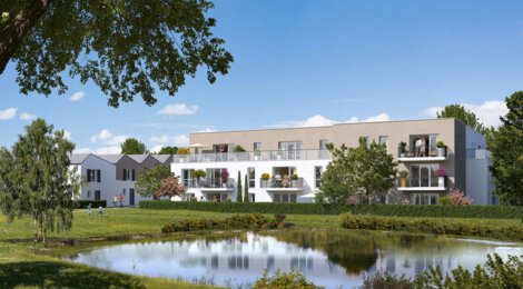 Programme immobilier neuf Le Parc de l'Etang - La Roche-sur-Yon : logements neufs T2–T5 proche du ruisseau de La Raillée (85000) - Référence : 15812