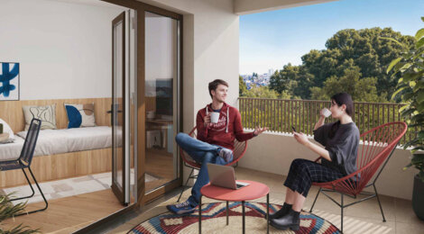 Programme immobilier neuf STUDENTLY NANTES - Nantes résidence étudiante moderne dans le quartier Doulon-Bottière (44000) - Référence : 11630