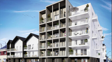 Programme immobilier neuf Coeur Océan - Saint-Nazaire : Résidence studio–T4 avec cadre résidentiel et confort optimisé proche des commodités (44600) - Référence : 17090