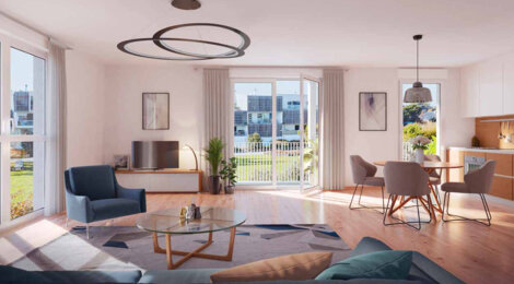 Programme immobilier neuf Trilogie - Trignac : Résidence T2–T4 avec cadre naturel et confort optimisé proche des commodités (44570) - Référence : 7134