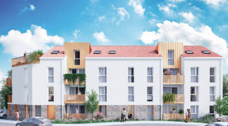 Programme immobilier neuf FLEURS BLANCHES - Vallet : Résidence T2–T4 avec cadre verdoyant et confort optimisé proche des commodités (44330) - Référence : 6786