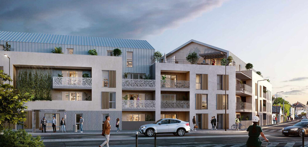Programme immobilier neuf LES TERRASSES DE LA MADELEINE - Angers en plein quartier Madeleine-Justices (49000) - Référence : 13181