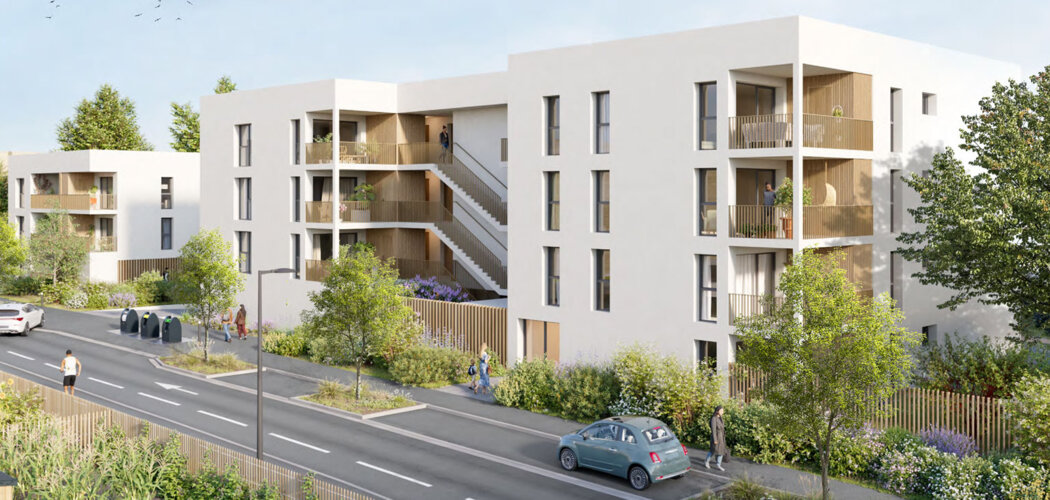 Programme immobilier neuf Twinset - Angers Les Hauts-de-Saint-Aubin résidence neuve dans un environnement végétalisé (49000) - Référence : 14159