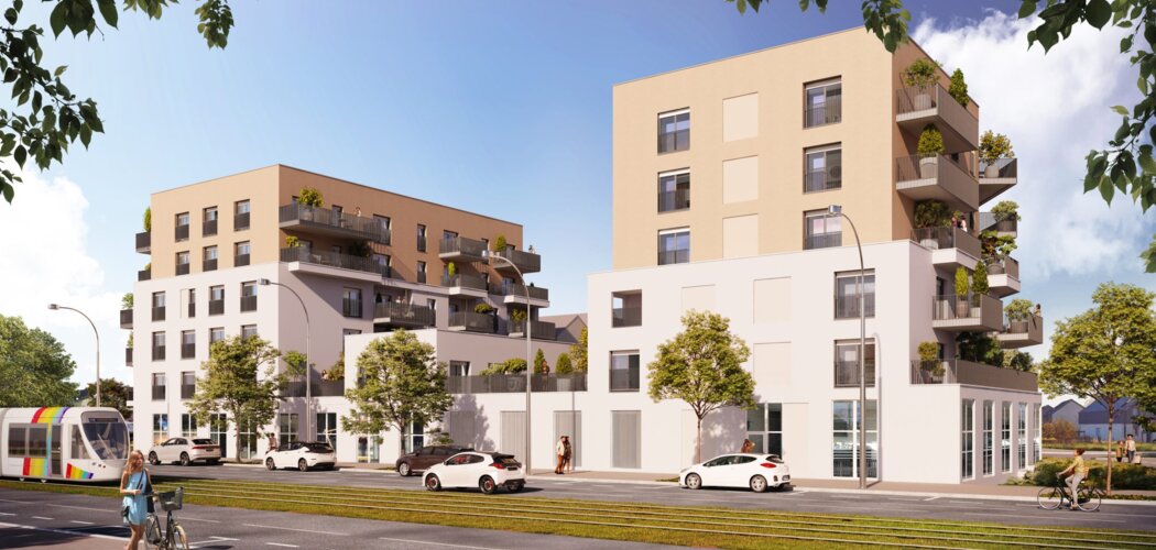 Programme immobilier neuf DELTA - Angers : logements neufs T1–T5 proche du centre-ville (49000) - Référence : 11083