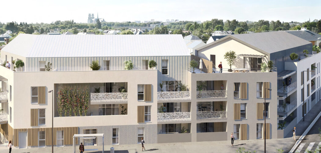 Programme immobilier neuf LES TERRASSES DE LA MADELEINE - Angers proche de la gare (49000) - Référence : 16714