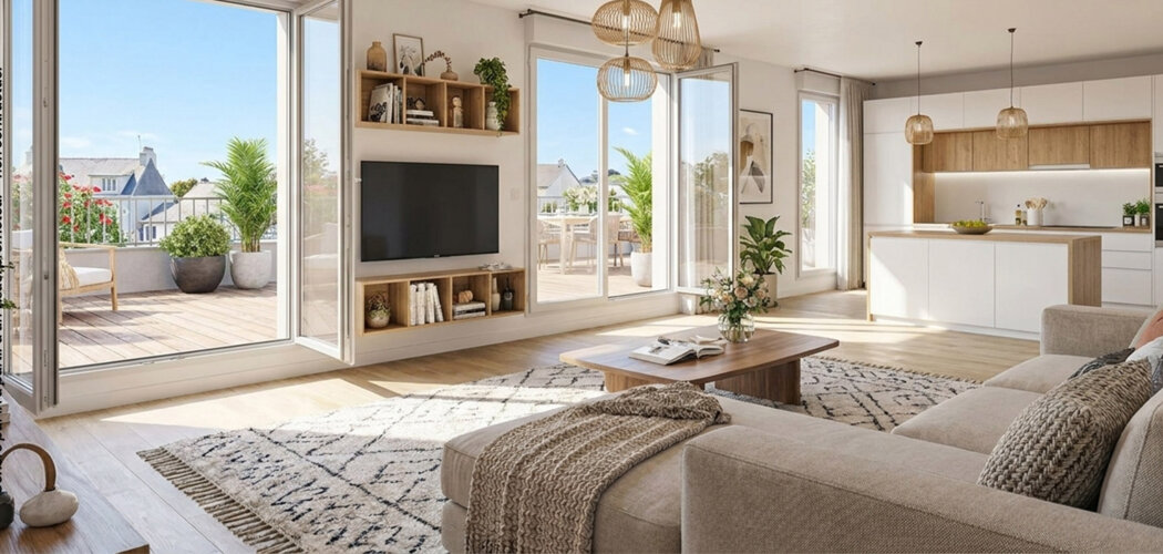 Programme immobilier neuf L'ECRIN - LIBRE TVA 5.5 % - Angers résidence avec extérieur quartier La Fayette-Condorcet (49000) - Référence : 17315