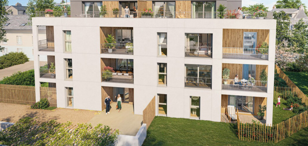 Programme immobilier neuf L'ECRIN - LIBRE TVA 5.5 % - Angers résidence avec extérieur quartier La Fayette-Condorcet (49000) - Référence : 17315