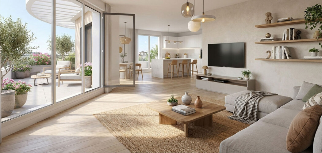 Programme immobilier neuf ELISA - Genèse et Racine - Prix Maitrisés - Avrillé adresse moderne proche tram A et bus Irigo (49240) - Référence : 17511