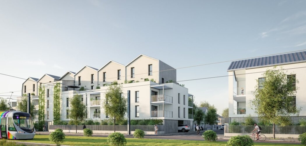 Programme immobilier neuf KENNEDY - Avrillé : logements neufs sécurisés et verdoyants proche des transports (49240) - Référence : 15179