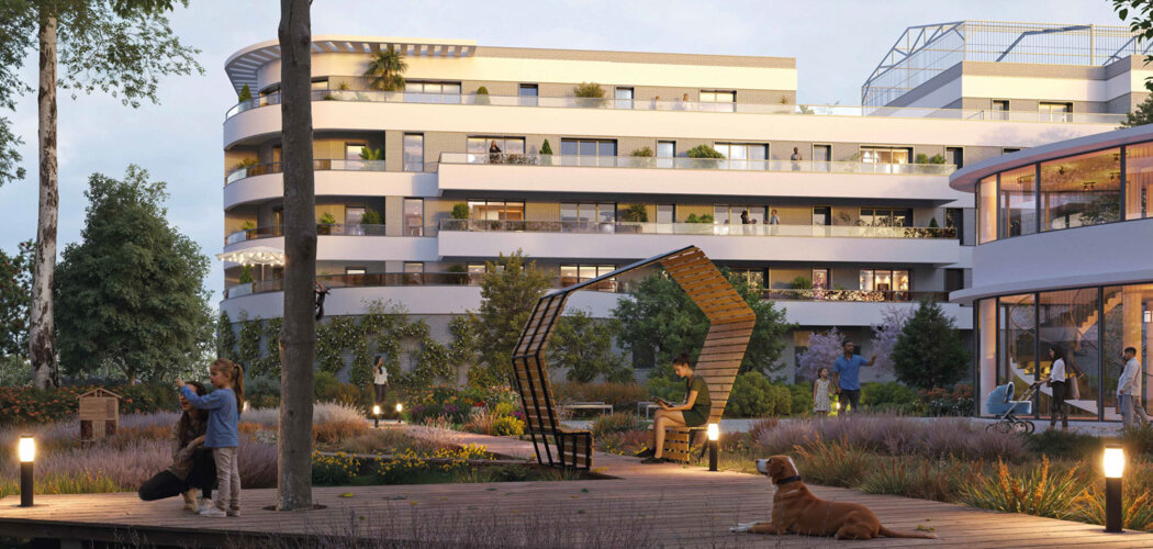 Programme immobilier neuf Attitude - Avrillé résidence senior avec services et jardin partagé (49240) - Référence : 17508