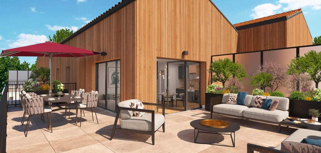 Programme immobilier neuf Le Jardin des Vignes - Bouaye centre ville près de la gare TER (44830) - Référence : 15264