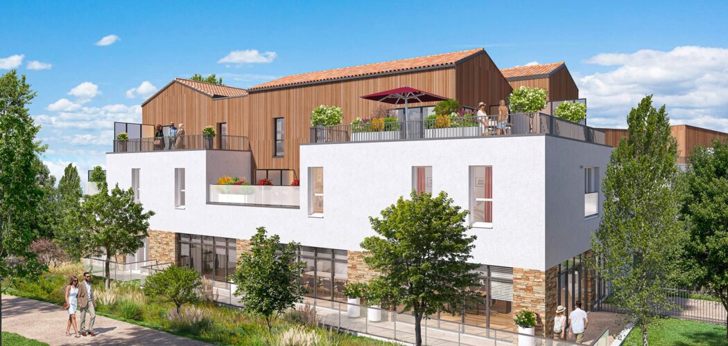 Programme immobilier neuf Le Jardin des Vignes - Bouaye centre ville près de la gare TER (44830) - Référence : 15264