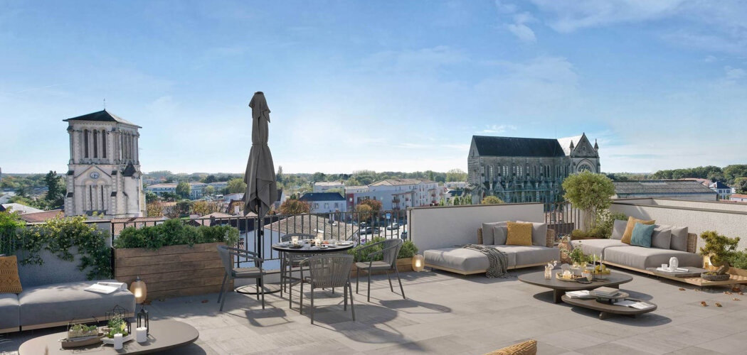 Programme immobilier neuf PASSAGE HORTENSE -  Challans : logements neufs sécurisés et verdoyants en centre-ville (85300) - Référence : 14891