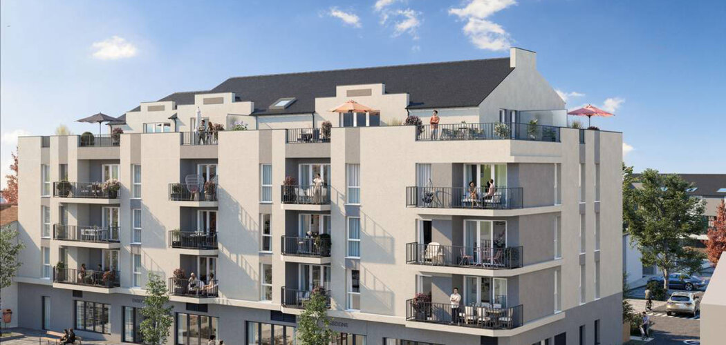 Programme immobilier neuf PASSAGE HORTENSE -  Challans : logements neufs sécurisés et verdoyants en centre-ville (85300) - Référence : 14891