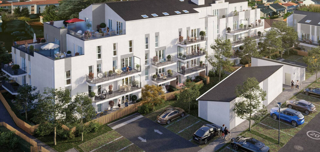 Programme immobilier neuf PASSAGE HORTENSE -  Challans : logements neufs sécurisés et verdoyants en centre-ville (85300) - Référence : 14891