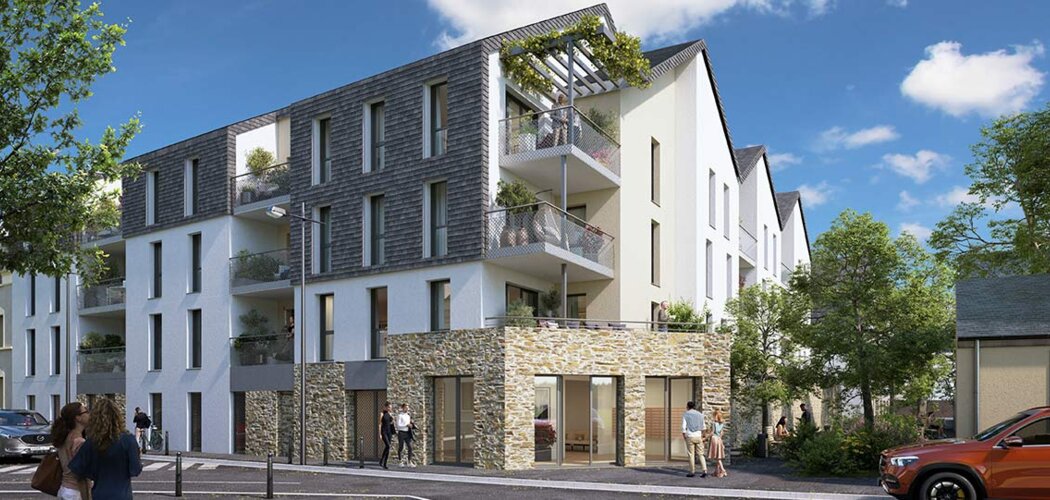 Programme immobilier neuf Les Confluences - Chalonnes-sur-Loire : logements neufs sécurisés et verdoyants proche des commodités (49290) - Référence : 15503