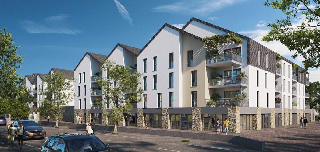 Programme immobilier neuf Les Confluences - Chalonnes-sur-Loire : logements neufs sécurisés et verdoyants proche des commodités (49290) - Référence : 15503