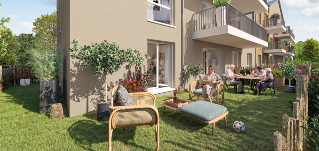 Programme immobilier neuf Le Domaine du Prieuré - Châteaubriant appartements avec extérieur dans un quartier résidentiel (44110) - Référence : 18118