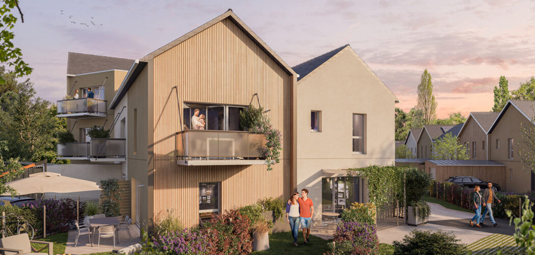 Programme immobilier neuf DOMAINE D'ANJOU - Chemillé-en-Anjou : Résidence studio–T5 avec cadre végétal et confort optimisé proche des commodités (49120) - Référence : 9850