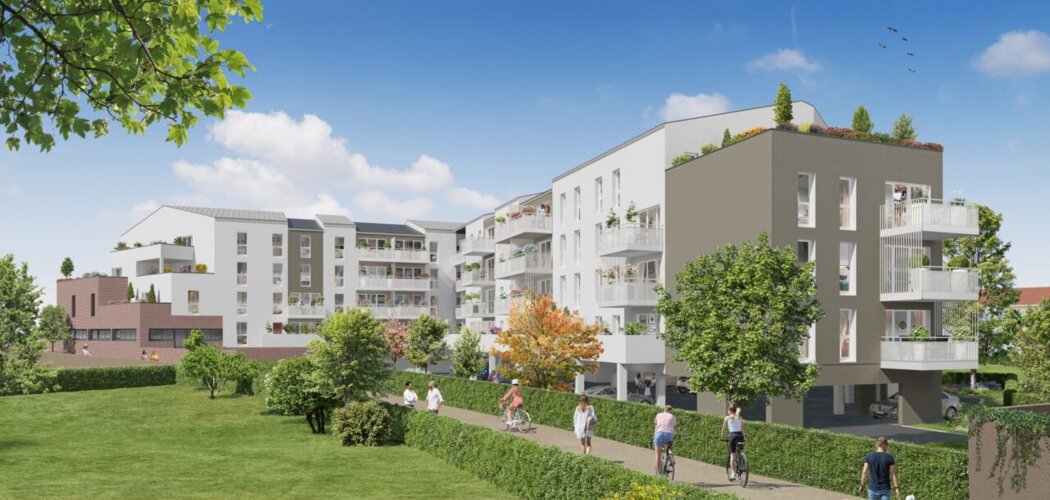 Programme immobilier neuf Les Jardins des Mauges - Cholet : logements neufs sécurisés et lumineux proche des transports (49300) - Référence : 15397