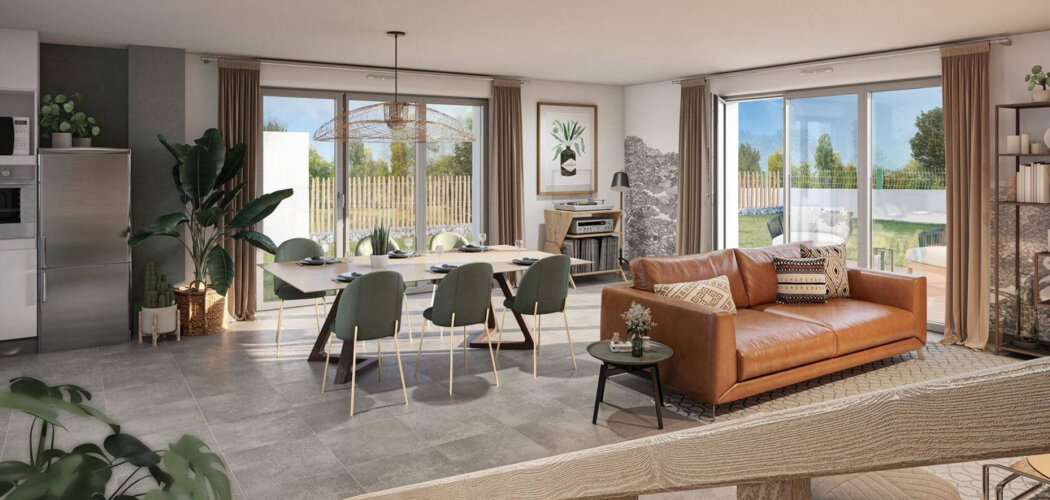 Programme immobilier neuf Balzane - Couëron : Résidence T2–T4 avec cadre résidentiel et confort optimisé proche des commodités (44220) - Référence : 14749