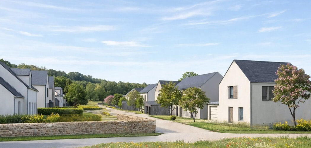 Programme immobilier neuf Fleur d'Ô - Guérande cadre naturel proche remparts appartements et maisons avec jardin (44350) - Référence : 17197