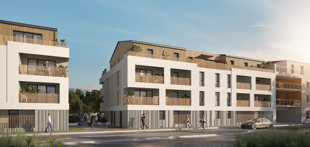 Programme immobilier neuf BOBOURG - La Chapelle-sur-Erdre : logements neufs écoresponsables et lumineux en centre-ville (44240) - Référence : 14889