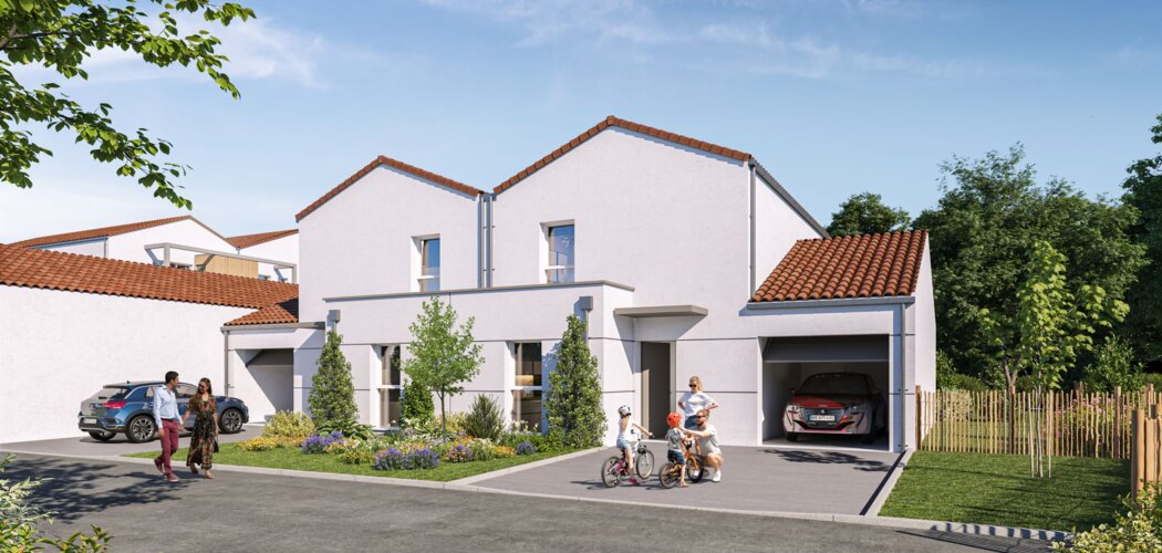 Programme immobilier neuf Nature & Sens - La Roche-sur-Yon : appartements et maisons neuves T1–T6 proche du centre-ville (85000) - Référence : 15792